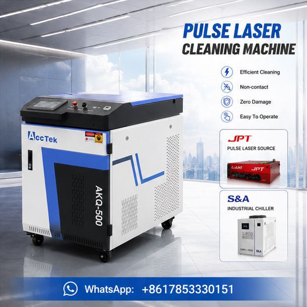 Industrial Laser Paint Remover - Máquina de Limpeza a Laser Portátil