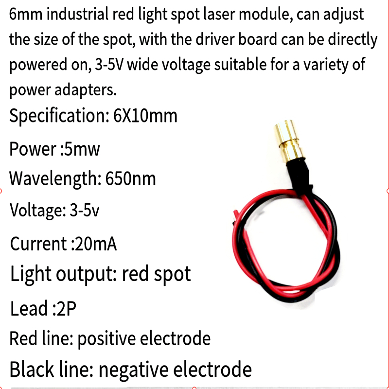 Módulo laser industrial de 6mm - Industrial Laser Head avaliação e preço
