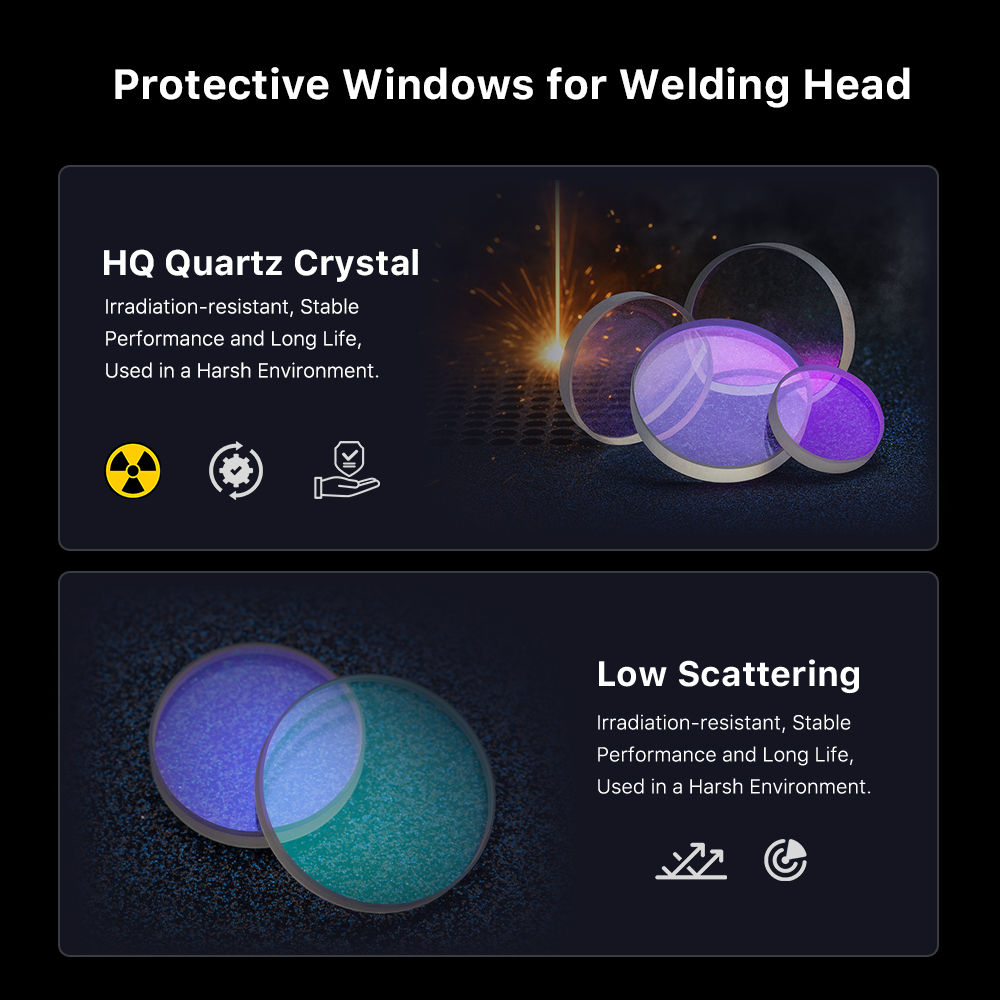 1/10/50/100 peças janelas prot - Industrial Laser Head avaliação e preço
