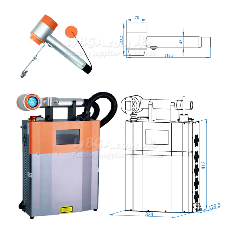 LY-LCG100A 100W Máquina de lim - Industrial Laser Machines avaliação e preço