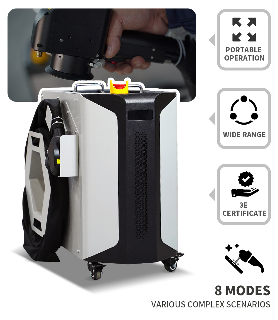 Máquina de limpeza a laser par - Industrial Laser Paint Remover avaliação e preço